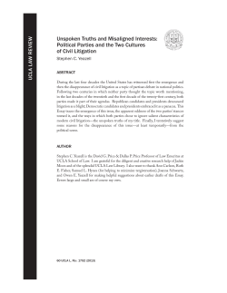 Unspoken Truths and Misaligned Interests: Political Parties and the