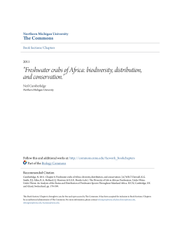 Freshwater crabs of Africa: biodiversity