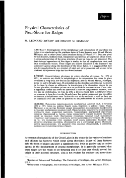 Physical Characteristics of Near-Shore Ice Ridges