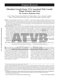 Fibroblast Growth Factor 23 Is Associated With Carotid Plaque