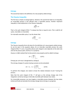 The Clausius Inequality