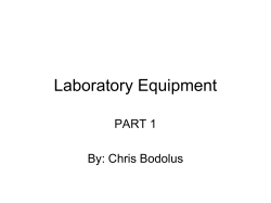 Lab 1 Equipment Part 1