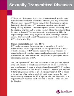 Sexually Transmitted Diseases