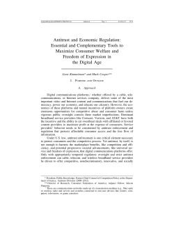 Antitrust and Economic Regulation: Essential