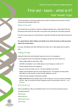 First aid - basic