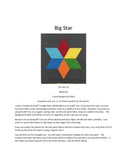 FREE Big Star pattern.
