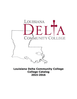 Satisfactory Academic Progress - Louisiana Delta Community College