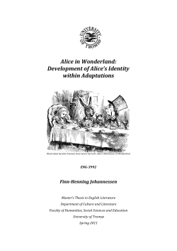 Alice in Wonderland: Development of Alice`s Identity within