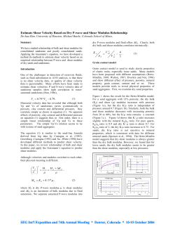 Estimate shear velocity based on dry P