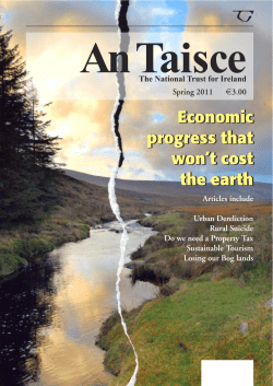 Economic progress that won`t cost the earth Economic