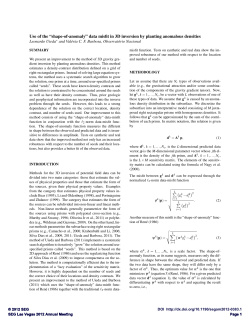 Use of the fishape-of-anomalyfl data misfit in 3D