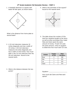 8th Grade Academic Fall Semester Review &ndash; PART 2 1. A baseball