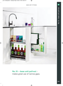 No.15 &mdash; base unit pull-out &ndash; makes great use of narrow gaps.