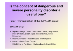 IMPALOX Group - 4th. Bergen International Conference on Forensic