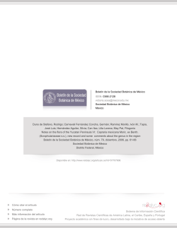 Redalyc.Notes on the flora of the Yucatan Peninsula VI: Capraria