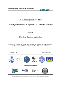 A Description of the Nonhydrostatic Regional COSMO Model