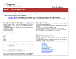 Standard 1.4 Mass, Weight, Volume, and Density.