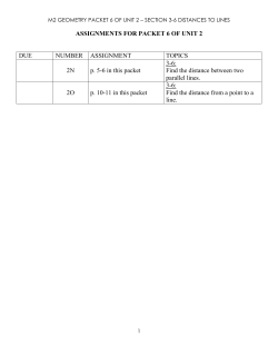 Packet 6 for Unit 2 M2 Geo