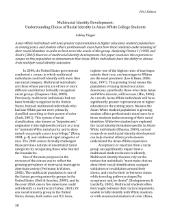 Multiracial Identity Development