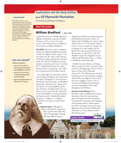 from Of Plymouth Plantation William Bradford c. 1590&ndash;1657