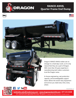 RANCO ANVIL Quarter Frame End Dump