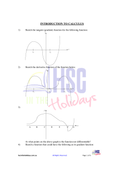 Introduction to calculus
