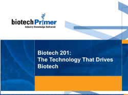 BioTech 201 Slides