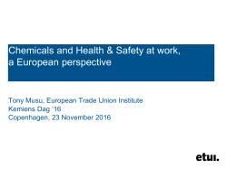 Overview of the main EU legislations relevant for