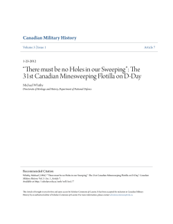 The 31st Canadian Minesweeping Flotilla on D-Day