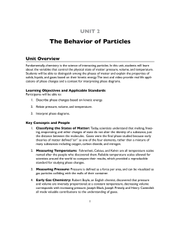 The Behavior of Particles