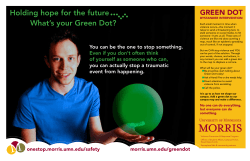 Holding hope for the future What`s your Green Dot?