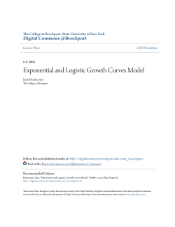 Exponential and Logistic Growth Curves Model