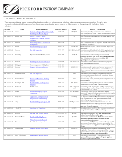 There are many cities that require a residential application regarding