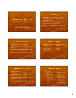 Don`t Forbid My Tears