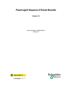 PowerLogic&reg; Sequence of Events Recorder