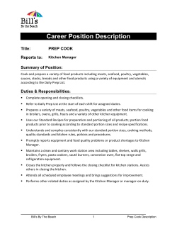 Prep Cook Job Description