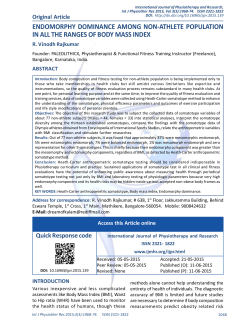 endomorphy dominance among non-athlete population in