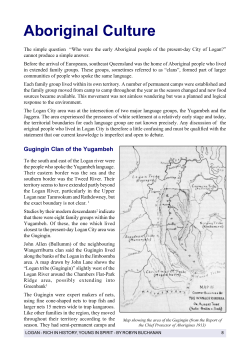 Rich in History - Aboriginal Culture