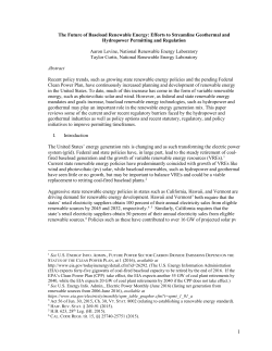 The Future of Baseload Renewable Energy