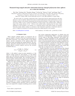 Measured long-ranged attractive interaction between charged