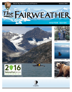 Glacier Bay National Park and Preserve Visitor