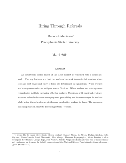 Hiring Through Referrals - Search and Matching research group