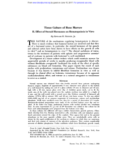 Tissue Culture of Bone Marrow II. Effect of Steroid Hormones on