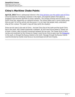 China`s Maritime Choke Points