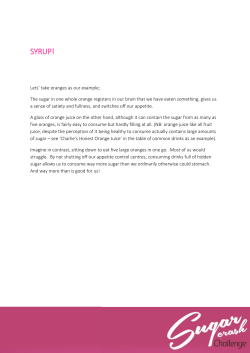 syrup! - Health Challenge