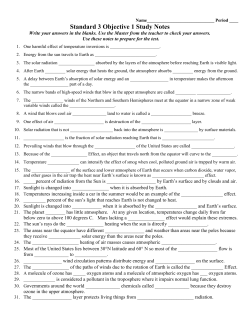 3-1 Study Notes STUDENT PAPER