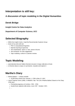 Derek Bridge Powerpoint