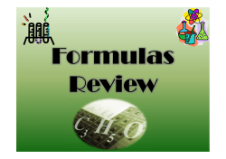 Formulas Review