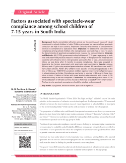 Factors associated with spectacle-wear compliance among school