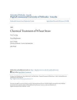 Chemical Treatment of Wheat Straw